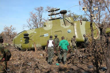 Helikopterchrash in Oeganda